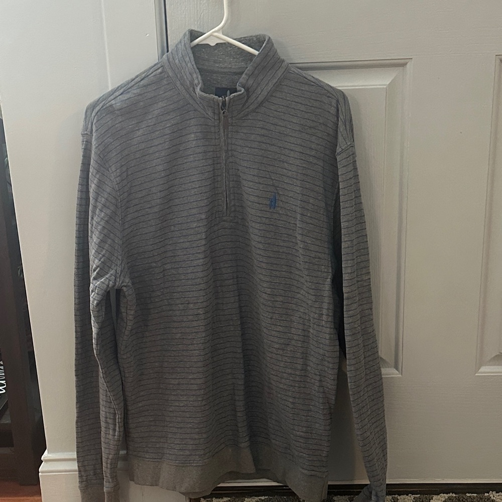 Johnnie O Men's Gray Zip-Up Shirt